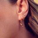 Maanesten Moonie Øredobber 18 kt. Gullbelagt sølv 9589a - Dame - 925 sterling silver