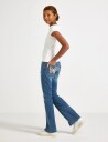Lindex Freja Flared Leg Jeans With Decorated Back Pockets   Blue   170