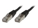 MicroConnect - Nettverkskabel - RJ-45 (hann) til RJ-45 (hann) - 15 m - skjermet, beskyttet tvunnet parkabel (STTP) - CAT 6 - halogenfri, flertrådet - svart