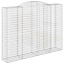 vidaXL Gabionkurver buede 6 stk 300x50x220/240 cm galvanisert jern