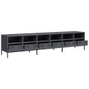 TV benk antrasitt 202x39x43,5 cm kaldvalset stål