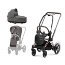 Komplett barnevogn Cybex e-Priam Rose Gold/Soho Grey