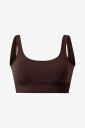 Aim'n - Sports-bh Ribbed Seamless Bra - Brun