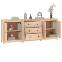vidaXL Skjenk 210x35x80 cm heltre furu