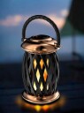 Flammelampe - Oppladbar Lampe Homeline Ignis - Kobber Og Svart