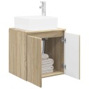  Vegghengt vaskeservant Sonoma eik 53 x 35 x 63 cm