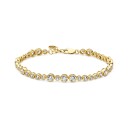 Sif Jakobs Jewellery Sardinien Altro Bracelet Gullfarge Hvit 5 mm
