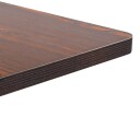 vidaXL Bistrobord mørkebrun 50x50 cm MDF