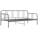 vidaXL Ramme til sovesofa grå metall 90x200 cm
