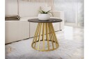 Frosty Sofabord 58 cm - Gull/Svart
