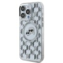 Karl Lagerfeld iPhone 15 Pro 6,1" Gjennomsiktig Monogram Deksel med MagSafe
