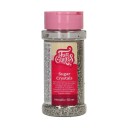 Funcakes Farget Sukker Metallic Silver 80g 