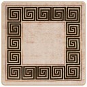  Teppe Runner MARSA Svart 100 x 100 cm Polyester og PVC