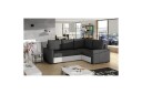 Seksjon Eltap Corona 235x162x90 cm   Sawana 05 Soft 17 Grå Hvit Høyre