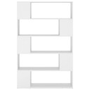 vidaXL Bokhylle/romdeler hvit 100x24x155 cm sponplate