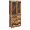  Høyskap Gamle tre 69,5 x 34 x 180 cm Sponplater og glass