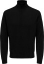 ONLY & SONS Onsloui Reg 12 Mel Roll Knit Noos   Black   XS