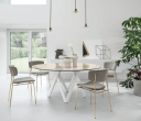 Calligaris Fifties stol messing / aske grå