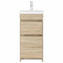  Badmøbel med vask Sonoma eik 42 x 40 x 84,5 cm Konstruert tre
