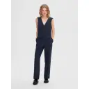 Selected Femme Rita Mid Waist Wide Pant Blå 36/30