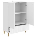  Serviesskap med skuff Hvit 66 x 34,5 x 95 cm Konstruert tre