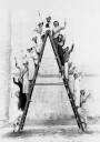 Women on Ladder Plakat Plakat / 21x30cm