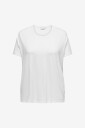 Only Carmakoma - Topp carMoster S/S Fold UP Top Jrs - Hvit