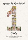 Happy 1st Birthday Personal Plakat Plakat / 70x100cm