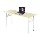 Sammenleggbart skrivebord 160x60x75cm   Hvit eik