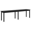vidaXL benk Svart Eik 160 x 35 x 45 cm Konstruert tre