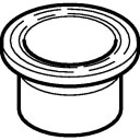 75 mm sveisestykke for flens svart PEH Geberit