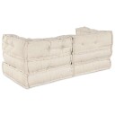  Modulsofa 2 pcs Krem 140 x 70 x 56 cm stoff