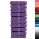  Premium vaskehåndklær SOLUND 10 stk lilla 30x30 cm 600 gsm
