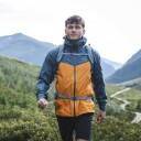 Bergans Of Norway Skar Light 3l Shell Jacket Herre Cloudberry Yellow/Orion Blue XL