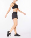 2XU Aero 2-in-1 3 Inch Shorts Black/Silver Reflective - XS