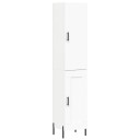 vidaXL Highboard hvit 34,5x34x180 cm konstruert tre 8720845485351