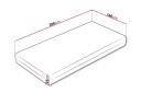 Derry Fjærmadrass 160x200 cm -