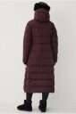 Áhkká   Dunfrakk Down Coat Long with Hood W   Rød