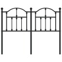 vidaXL Sengegavl i metall svart 120 cm