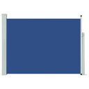vidaXL Uttrekkbar sidemarkise 120x500 cm blå