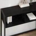  Avlastningsbord Svart Eik 100 x 36 x 75 cm Konstruert tre