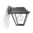 PHILIPS ALPENGLOW VEGGLAMPE 60W, ANTRASITT