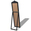 vidaXL Frittstående speil barokkstil 160x40 cm svart