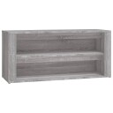 vidaXL Skohylle gr? sonoma 100x35x45 cm konstruert tre