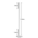 Arcchio Ivano LED-vegglampe, 91 cm, hvit
