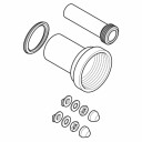 Geberit Klosettilslutning Sett for Vegghengt WC – 18,5 cm Plast
