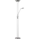 Trio Lighting Gulvlampe Spock Børstet stål