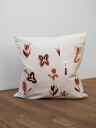 Fine Little Day Tulip brodert putetrekk 48x48 cm natur rød