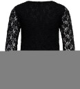 Kids Only Kogleika Ls Lace Top Jrs Noos   Black   158 164