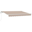  Innvendbar Markise Beige 350 x 200 cm stoff